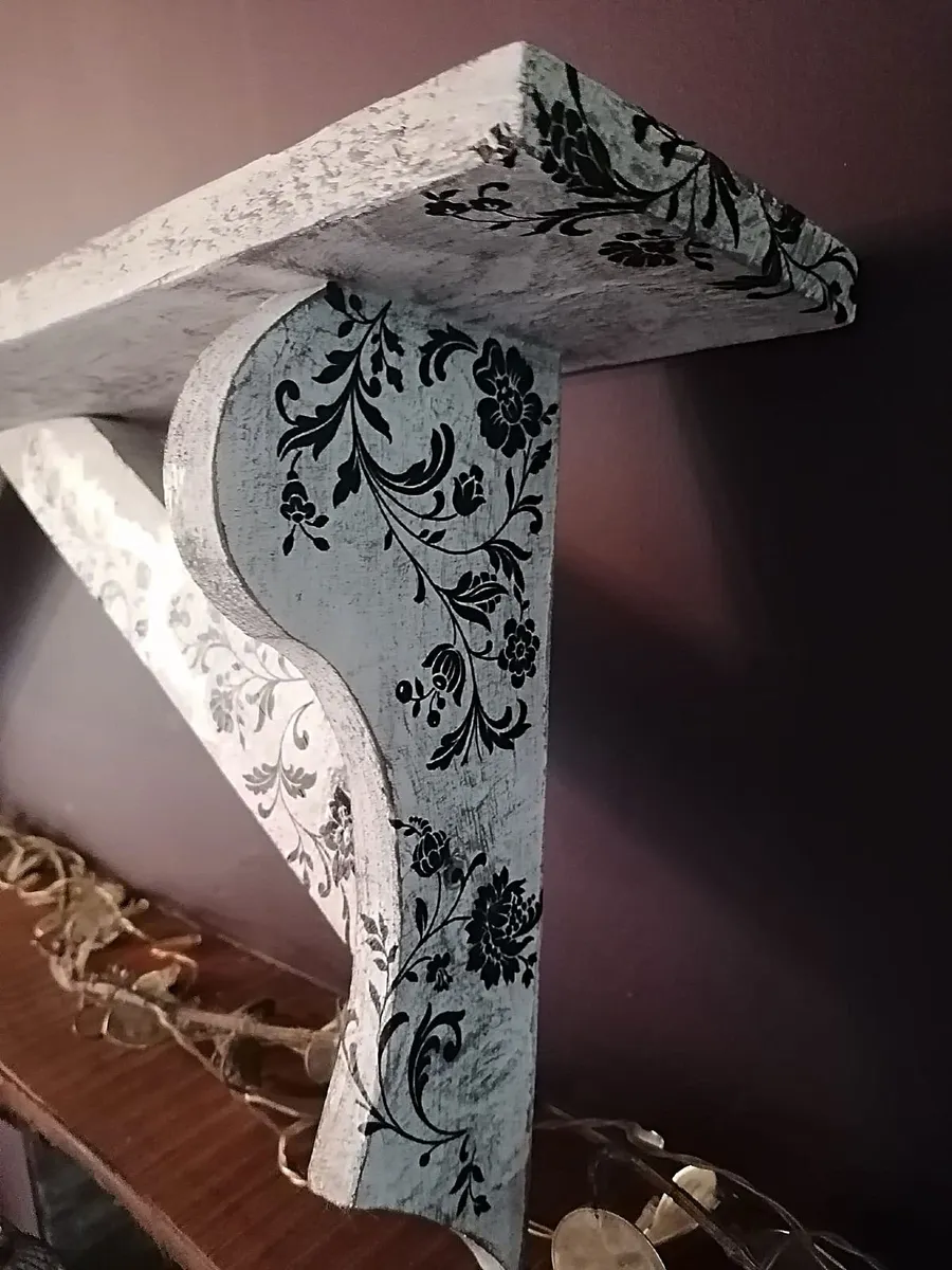 Rustic Floating Stove Mantle / Shelf - Image 3