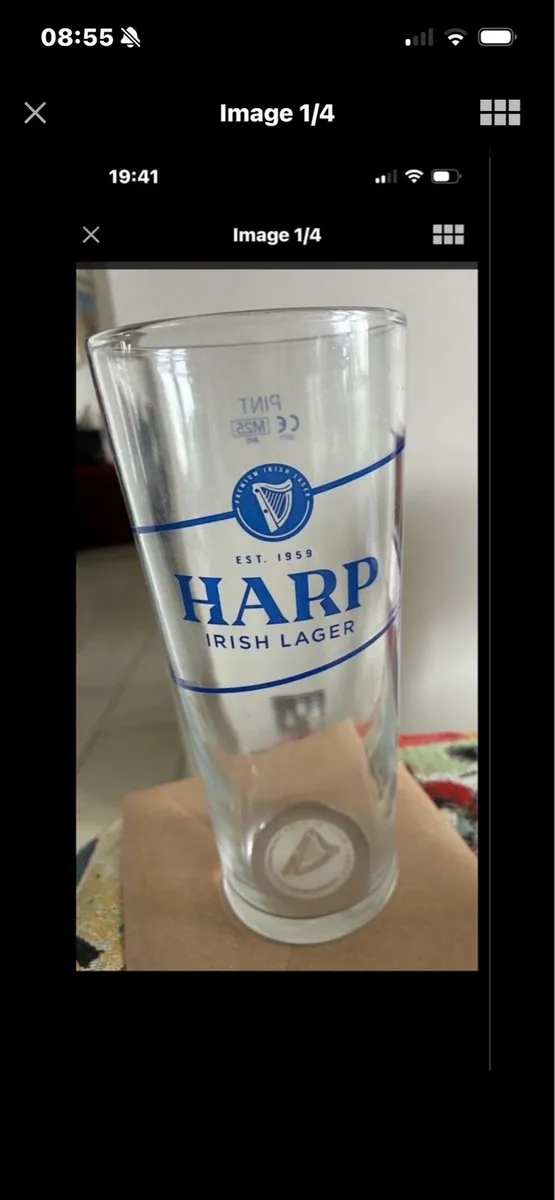 Rare Harp Pint Glass - Image 1
