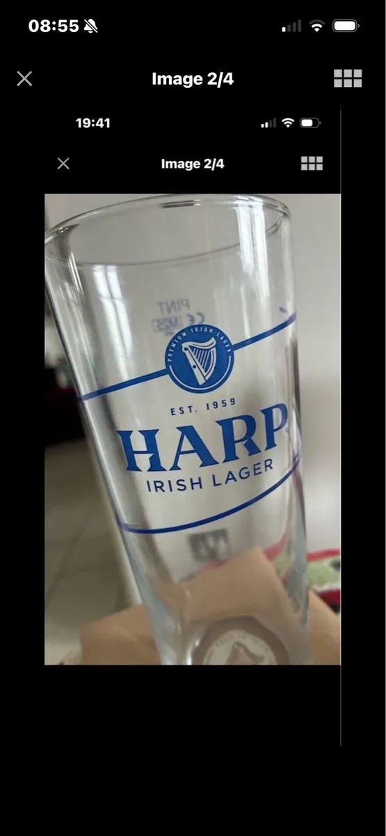 Rare Harp Pint Glass - Image 2