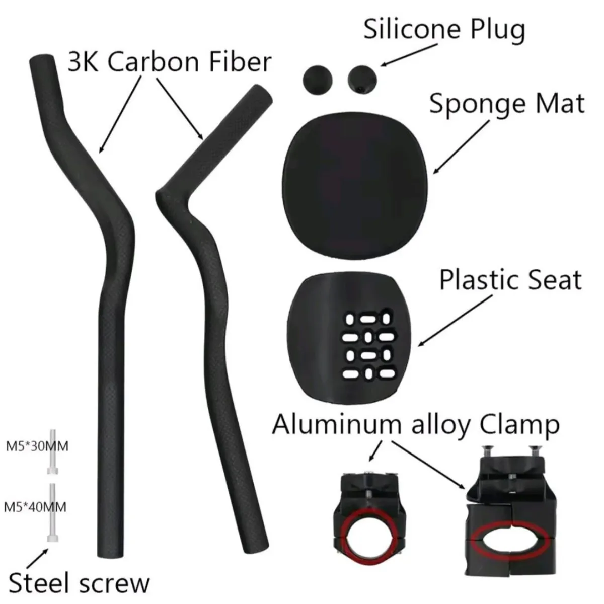 Carbon road handle bars - Image 2