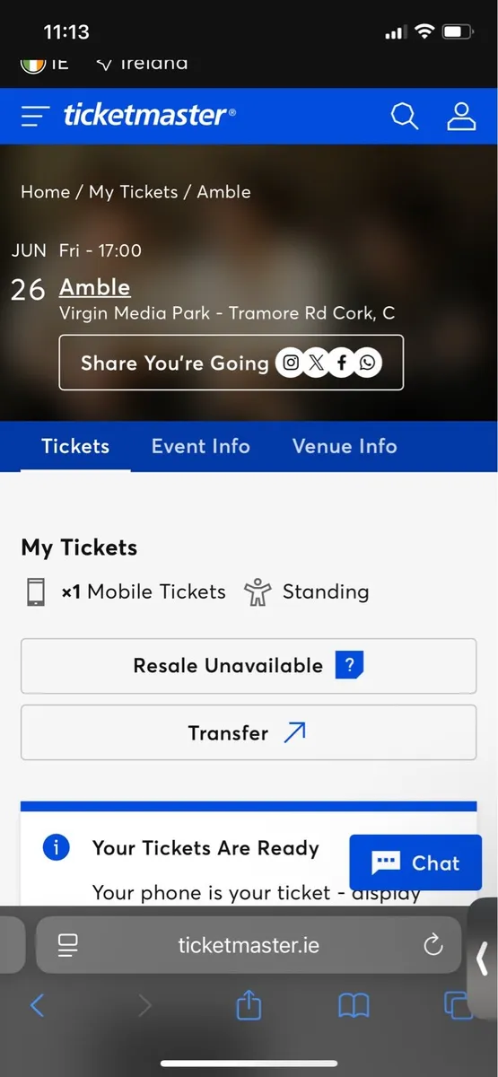 Amble ticket