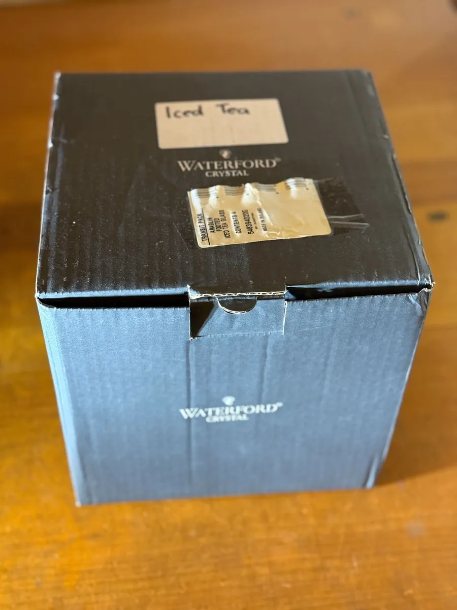 New in box 4 Waterford Glass Araglin Iced Tea Glas - Image 4