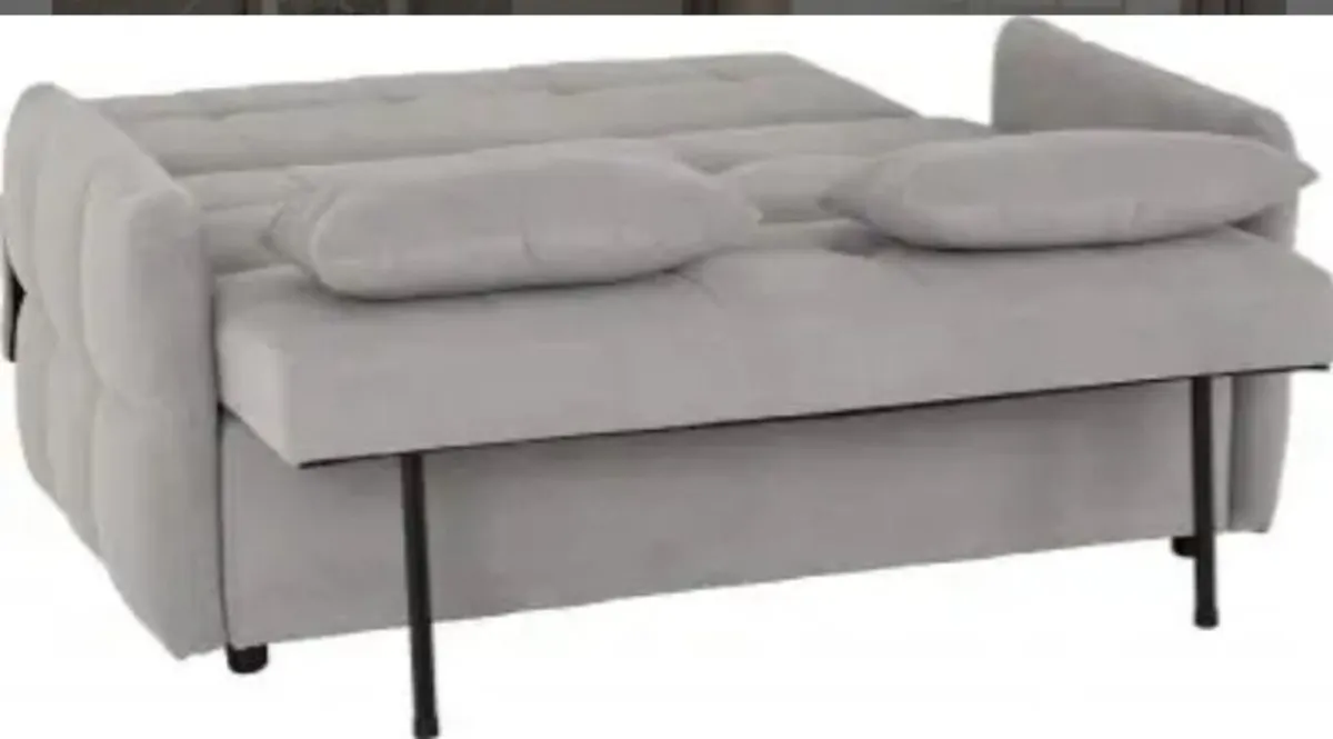 Chelsea Sofa Bed – Silver Grey Fabric - Image 4