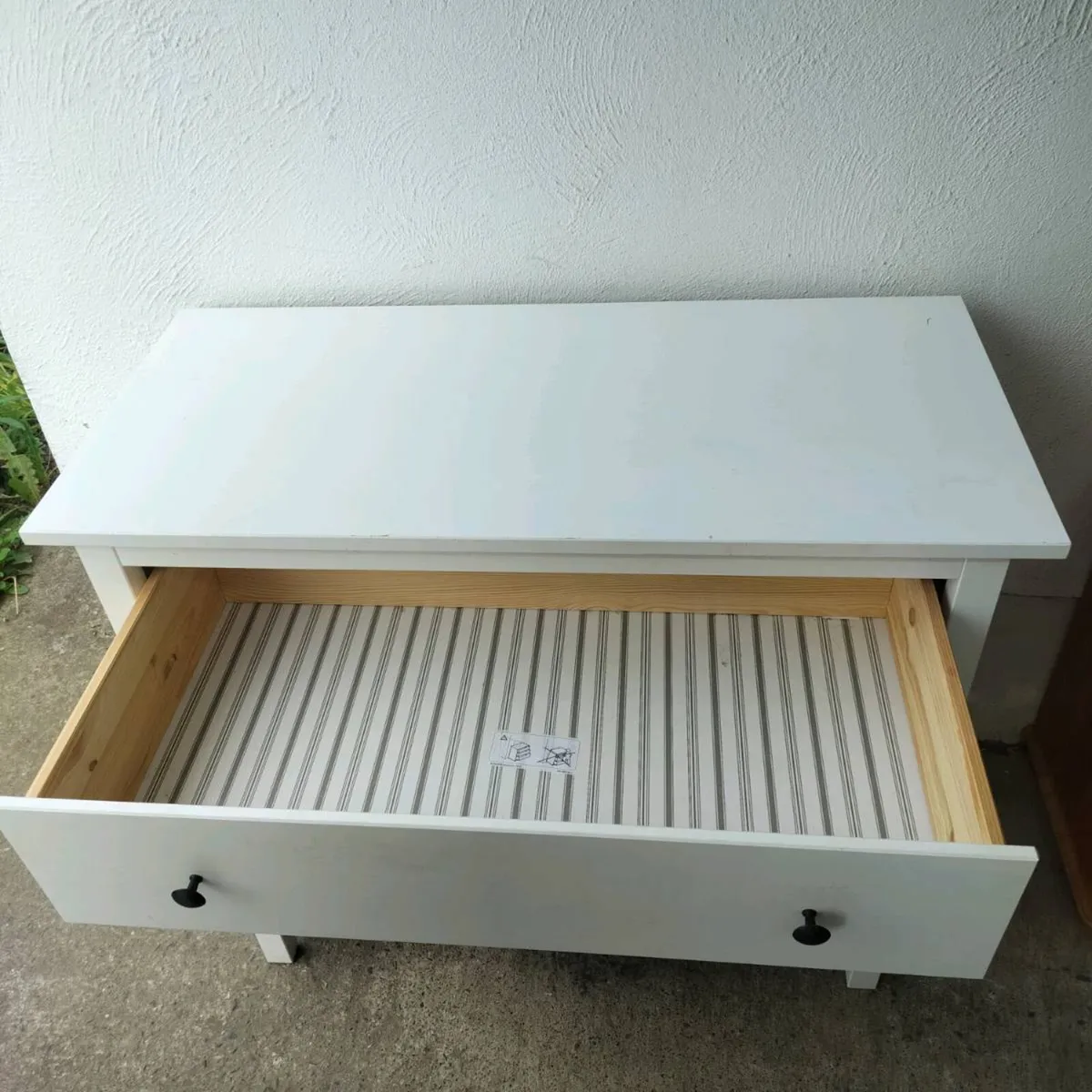 Chest of 3 drawers Hemnes white - Image 2