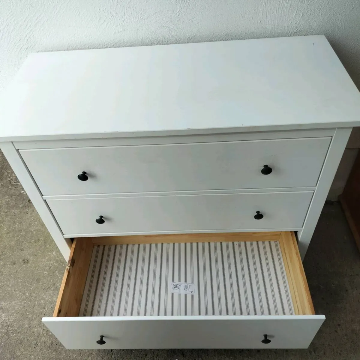 Chest of 3 drawers Hemnes white - Image 4