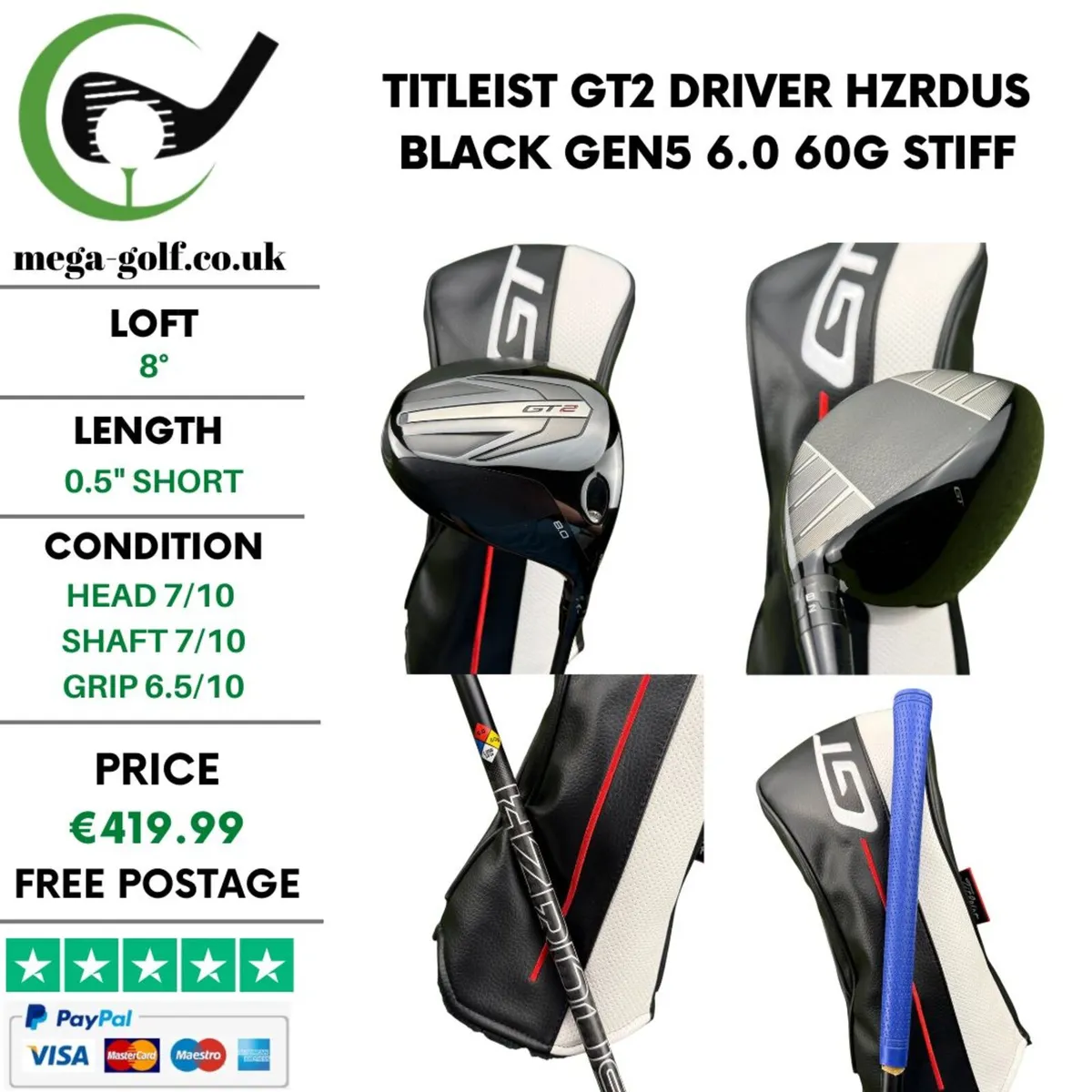Titleist GT2 Driver / 8° / Stiff - Image 1