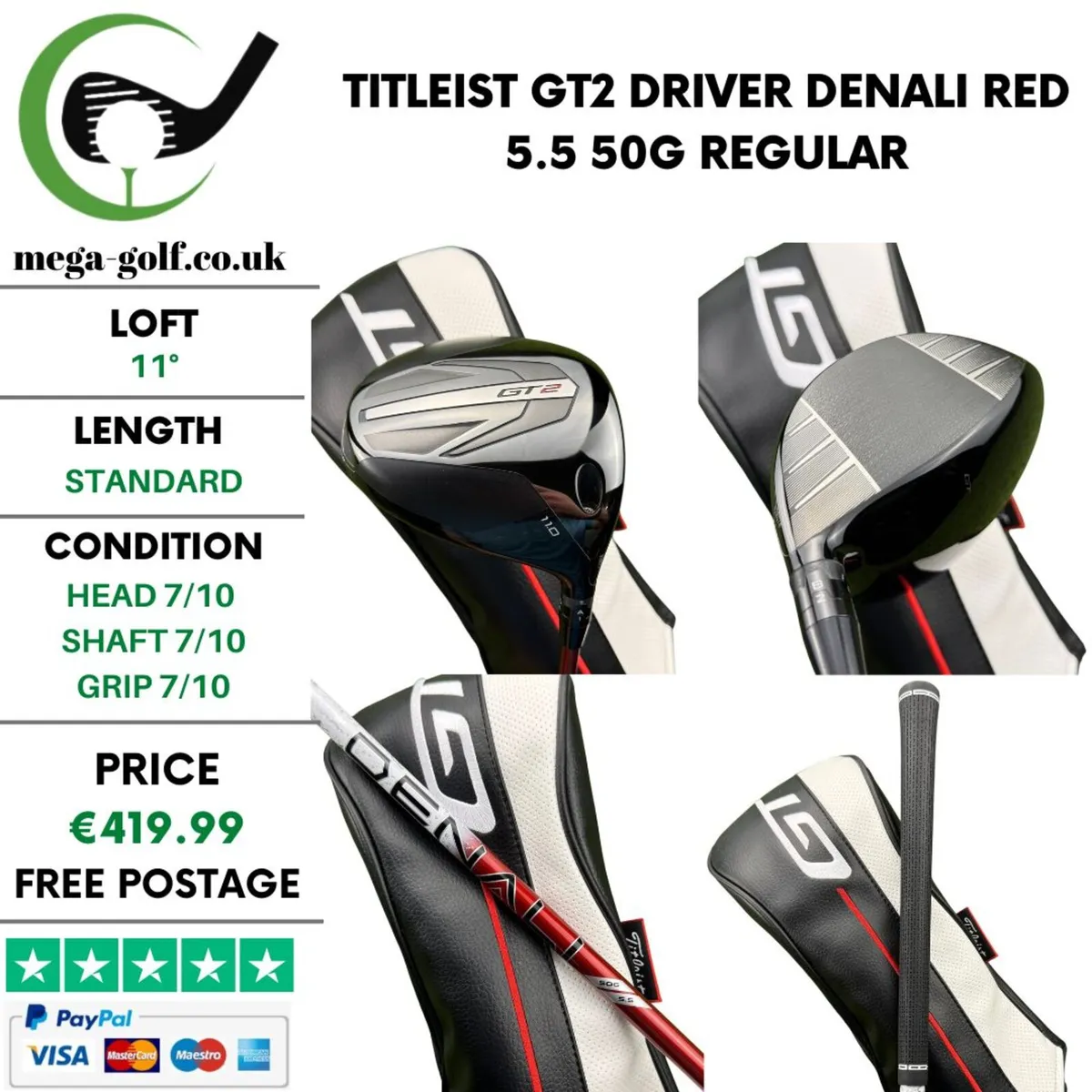 Titleist GT2 Driver / 11° / Regular - Image 1