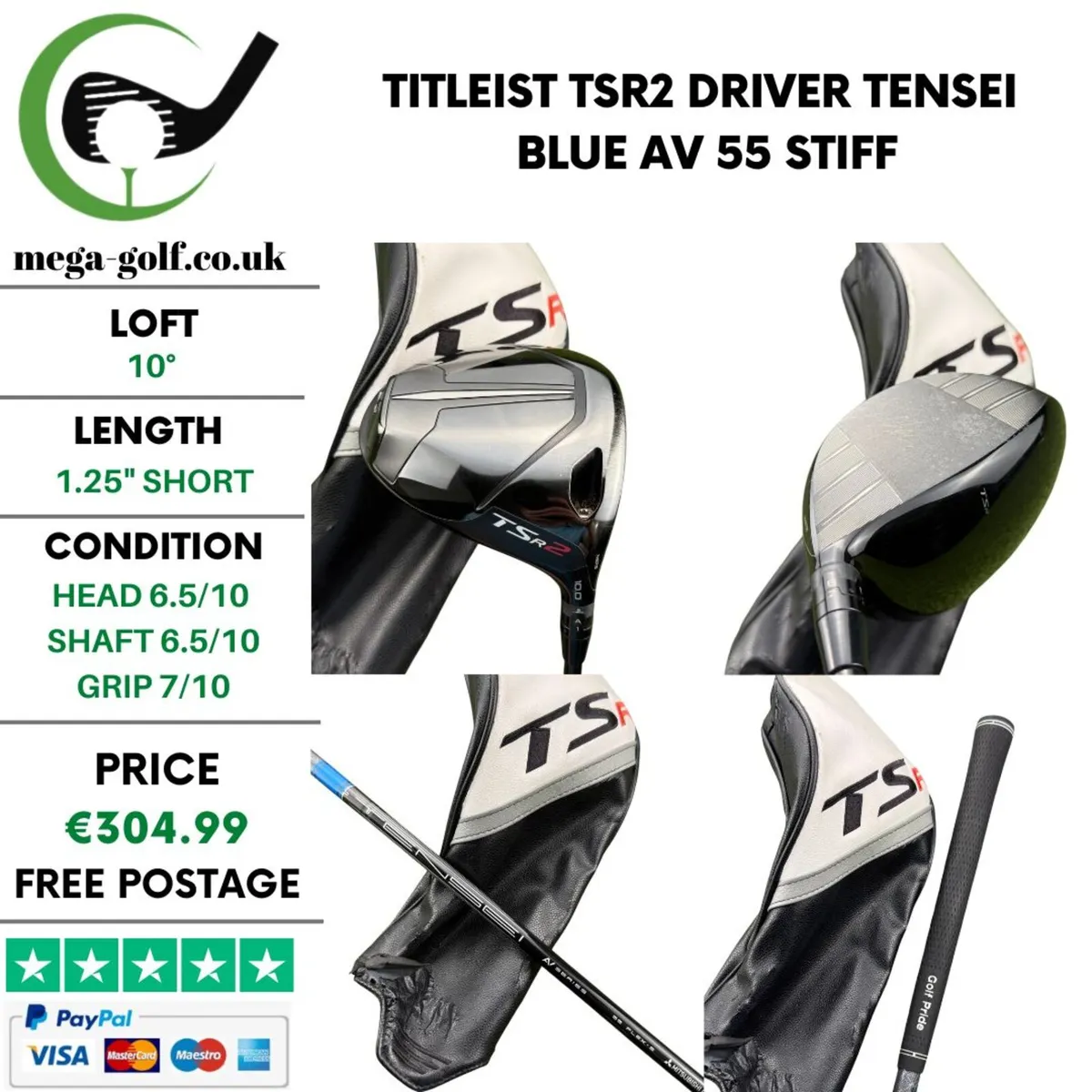Titleist TSR2 Driver / 10° / Stiff - Image 1