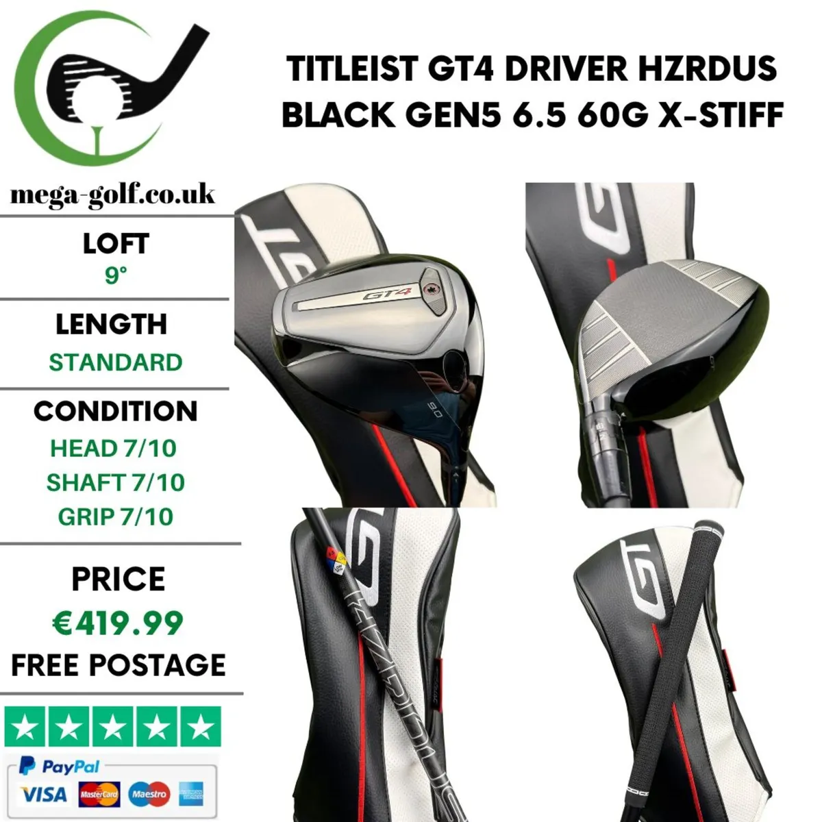 Titleist GT4 Driver / 9° / X-Stiff - Image 1