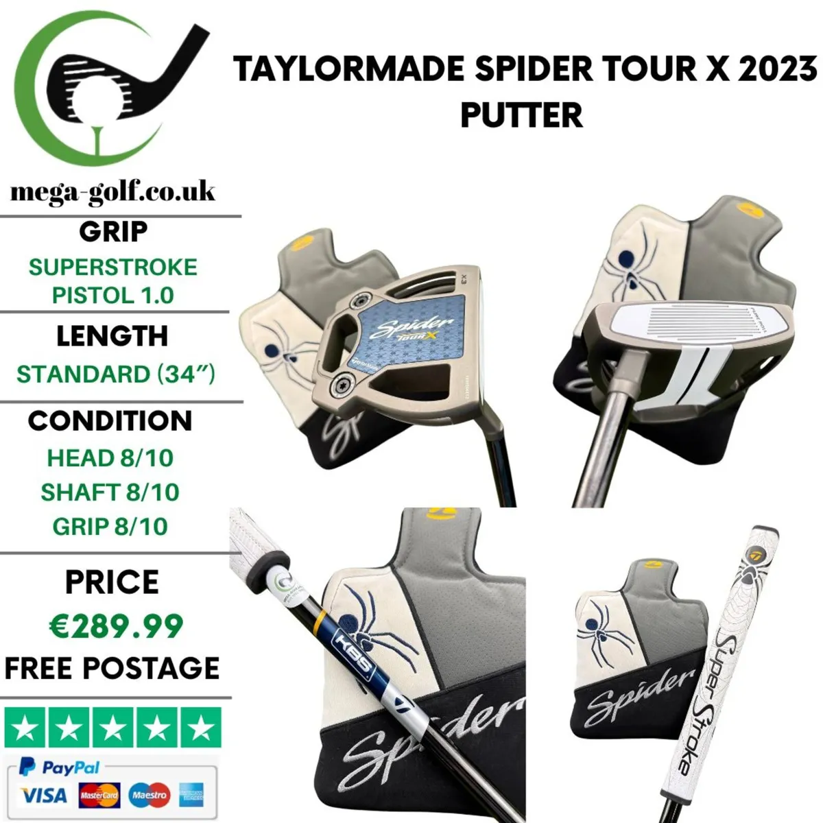 Taylormade Spider Tour X 2023 Putter / 34" - Image 1