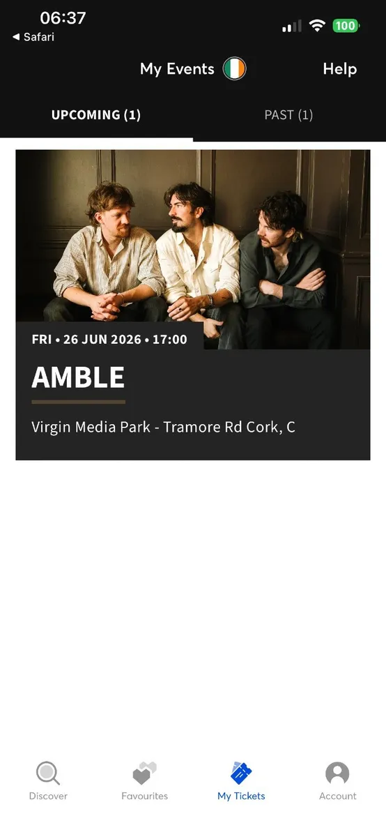 Amble concert tickets (Swap) - Image 1