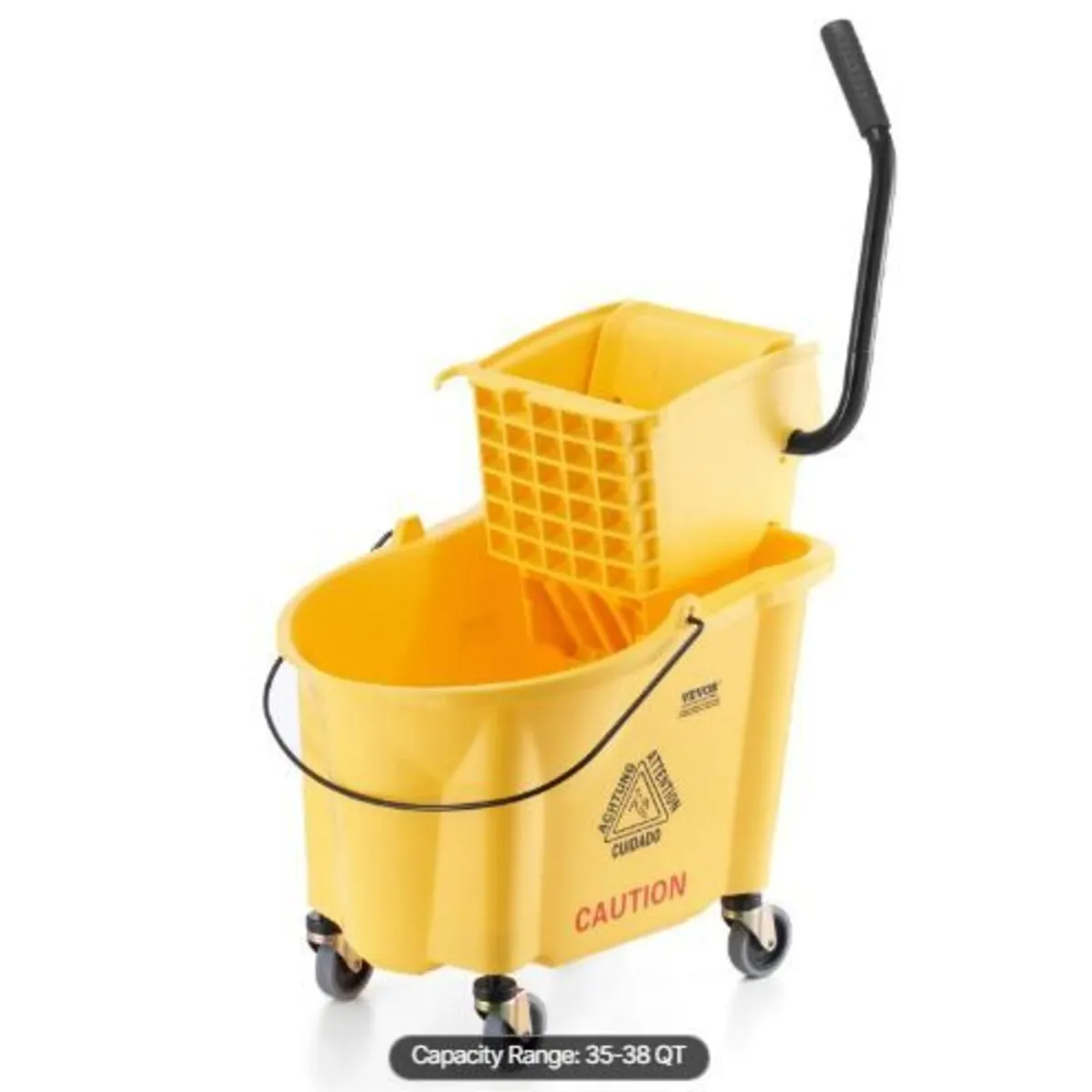 Mop Bucket with Wringer, 35 Qt. Commercial - Image 4
