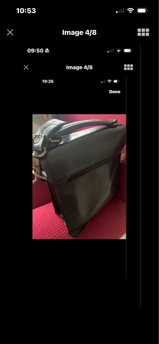 Hexagons Leather Shoulder Bag - Image 4