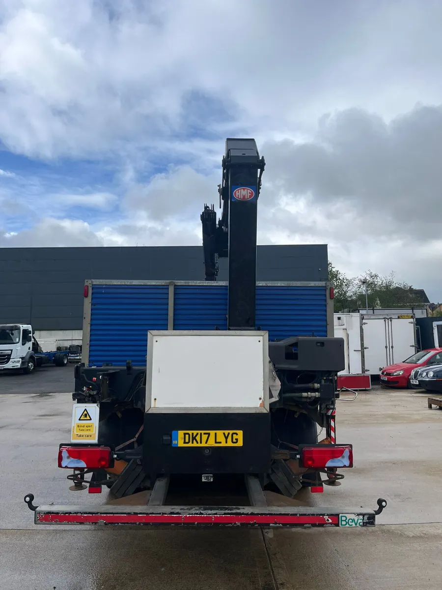 August 2017 MAN TGM 18.250 Dropside with HMF Crane - Image 3