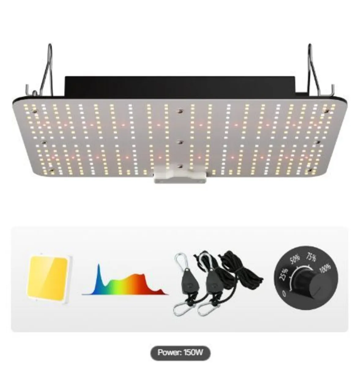 LED Grow Light, 150W Full Spectrum Dimmable - Image 1