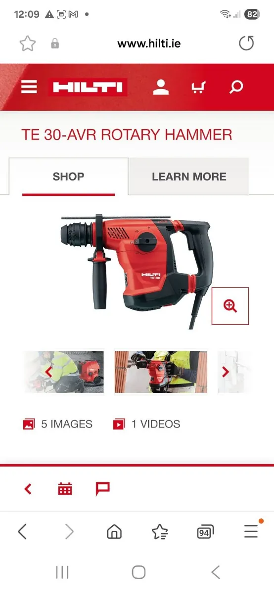 HILTI TE30 sds+ drill/breaker - Image 3