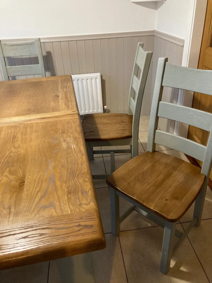 Kitchen table and  six chairs and coffee table - Image 2