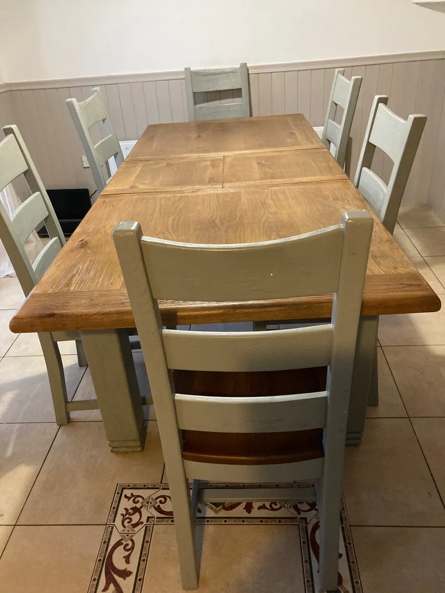 Kitchen table and  six chairs and coffee table - Image 3