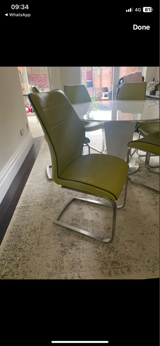 Dining table and chairs - Image 3
