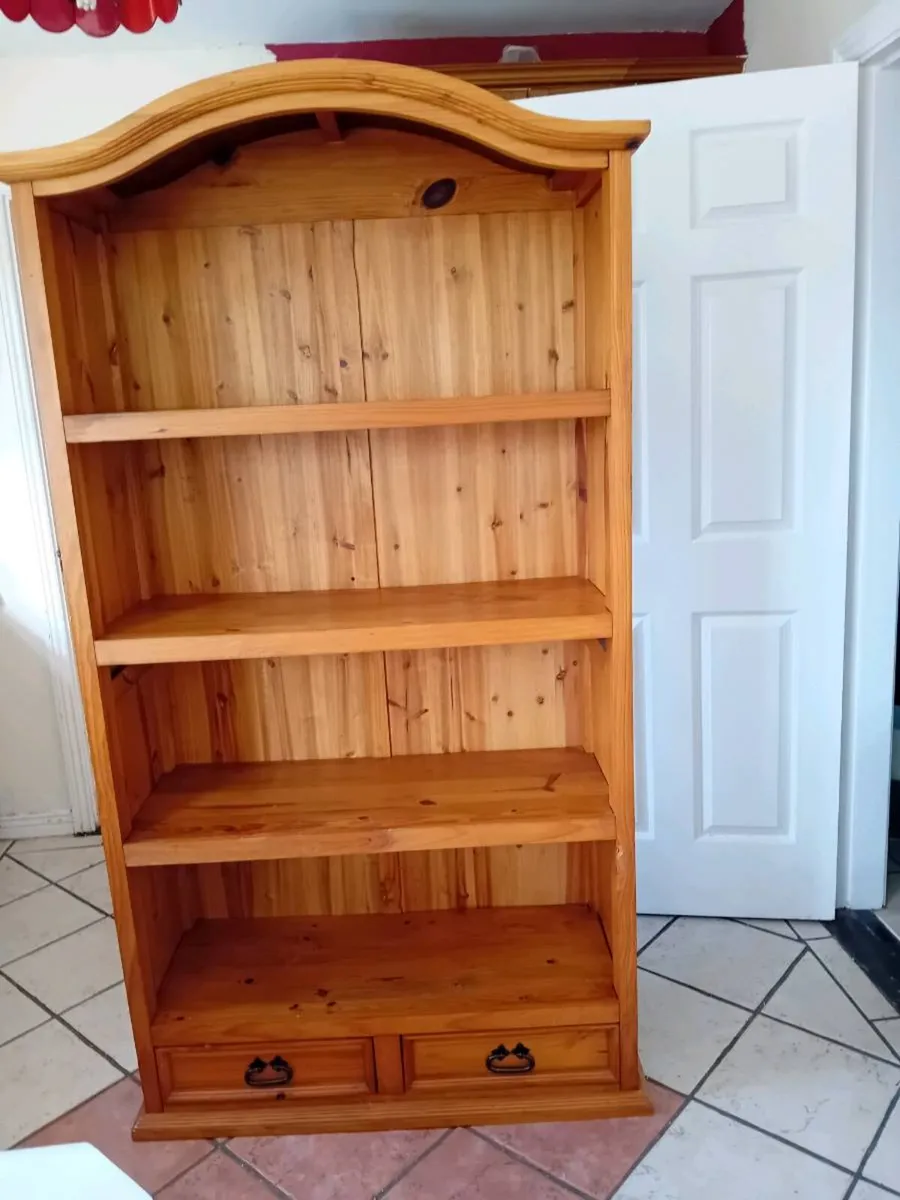 Solid pine book shelf or storage unit - Image 1