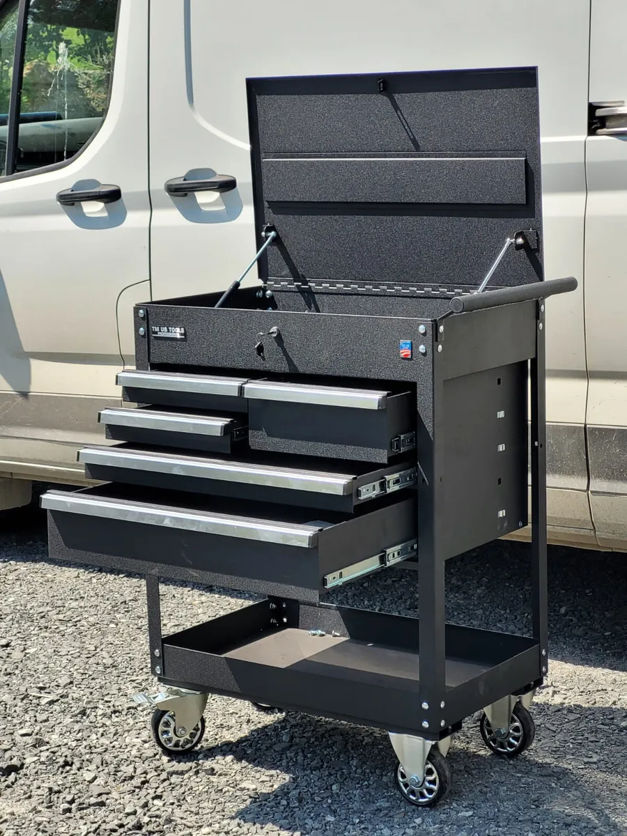 TM US Tools 30″ 5 Drawer Strong Tool Trolley