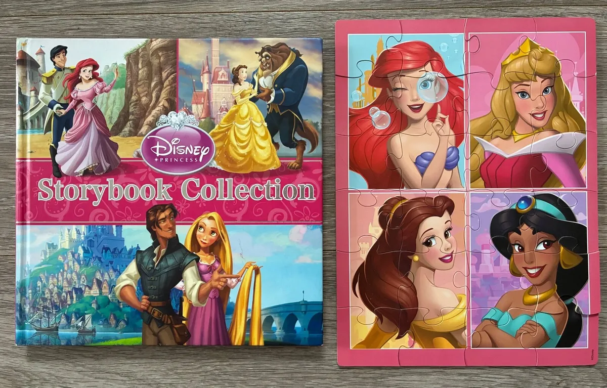 Disney Princess Wooden Jigsaw Puzzle and Storybook - Image 1