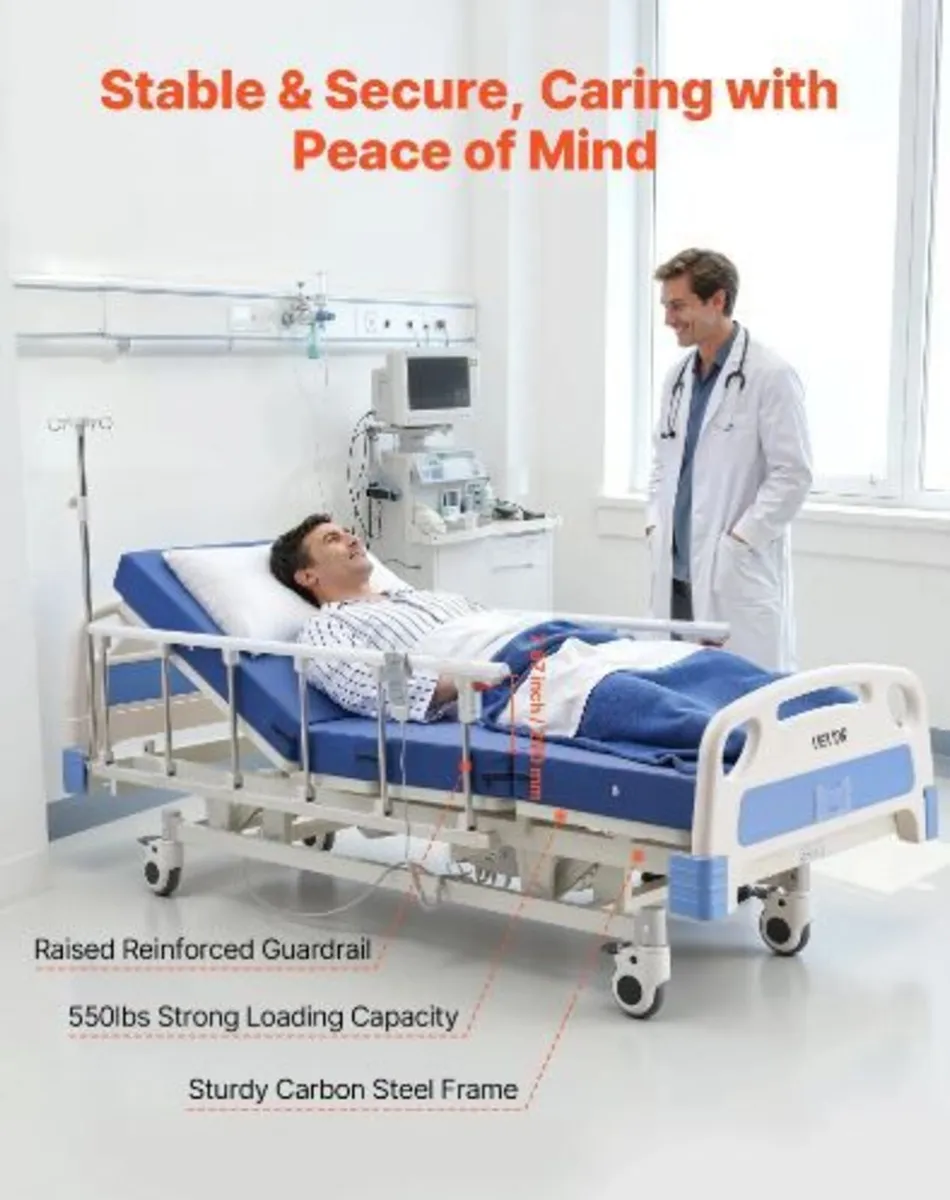 Premium 3 Function Full Electric Hospital Bed - Image 2