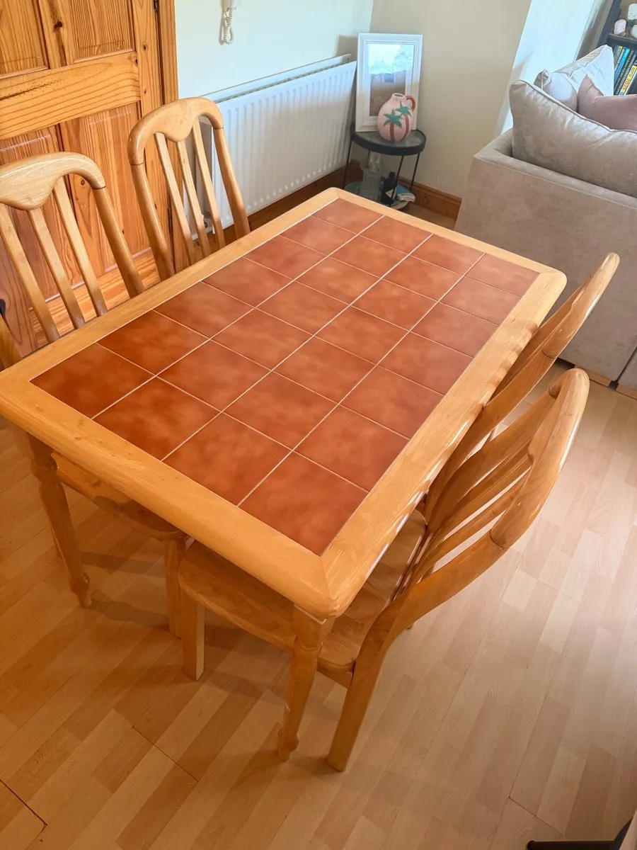 Wooden table and chairs