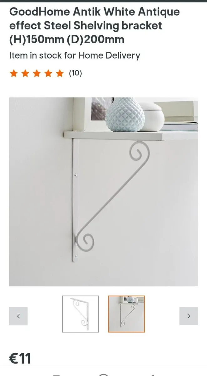 New Wall Shelf brackets holders pair - Image 2
