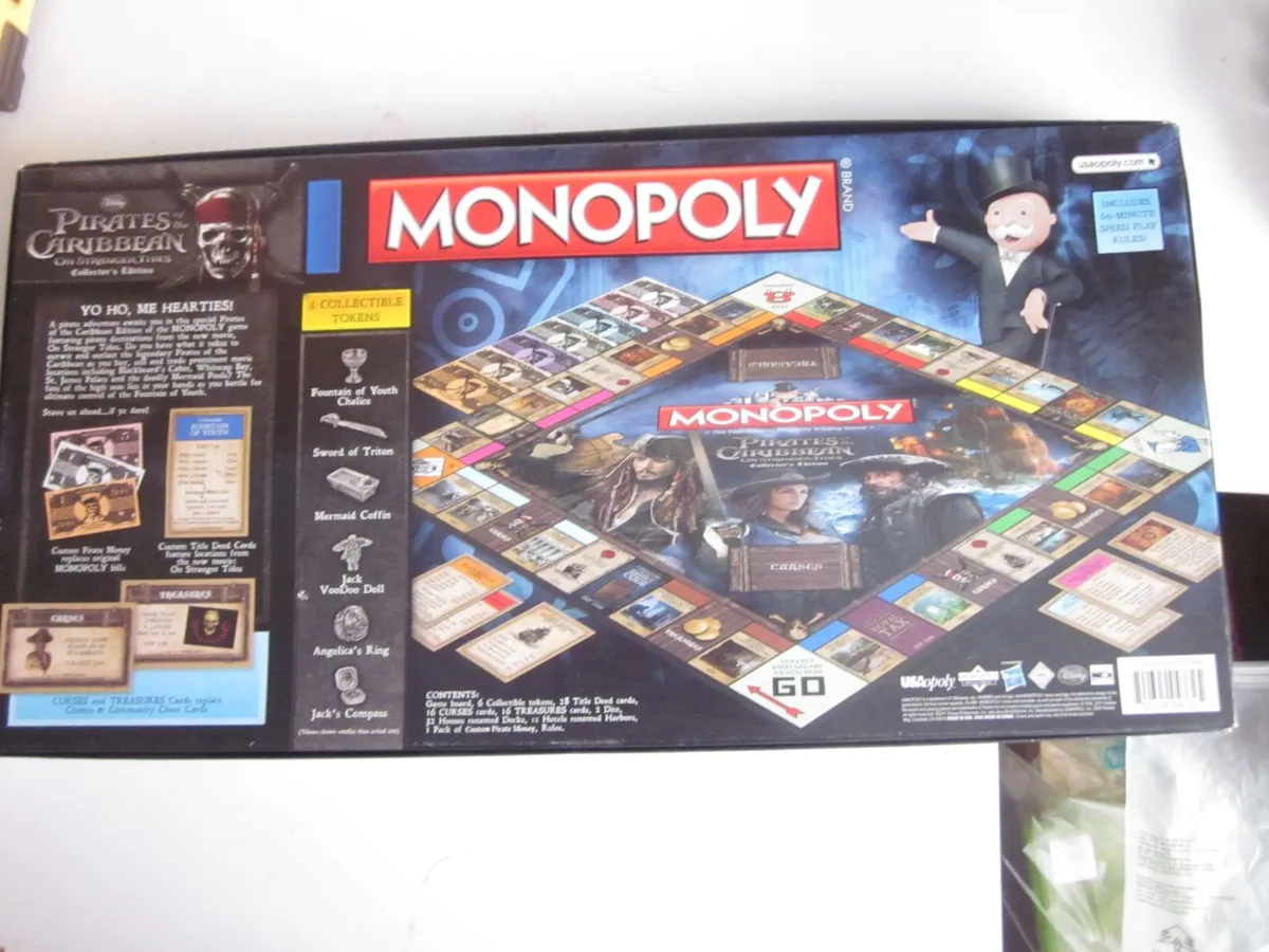 Monopoly Pirates of the Caribbean Board  Game - Image 4