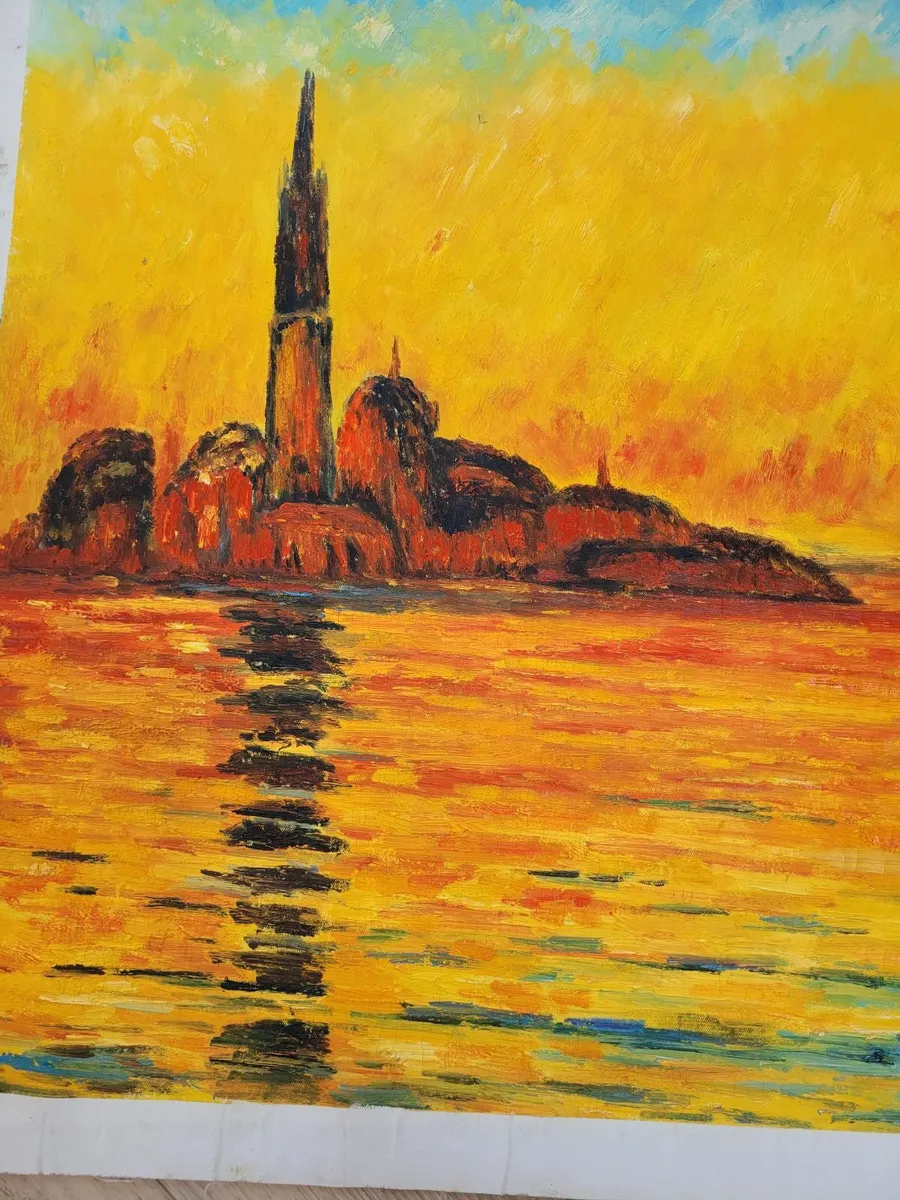 Monet Art Canvas. Venice Twlight. Copy - Image 3