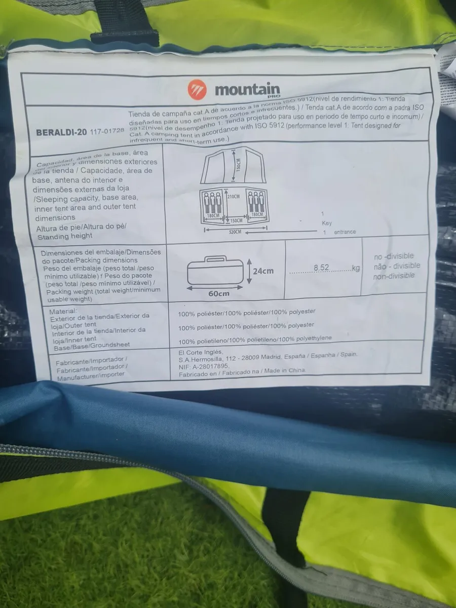 6 man tent - Image 1