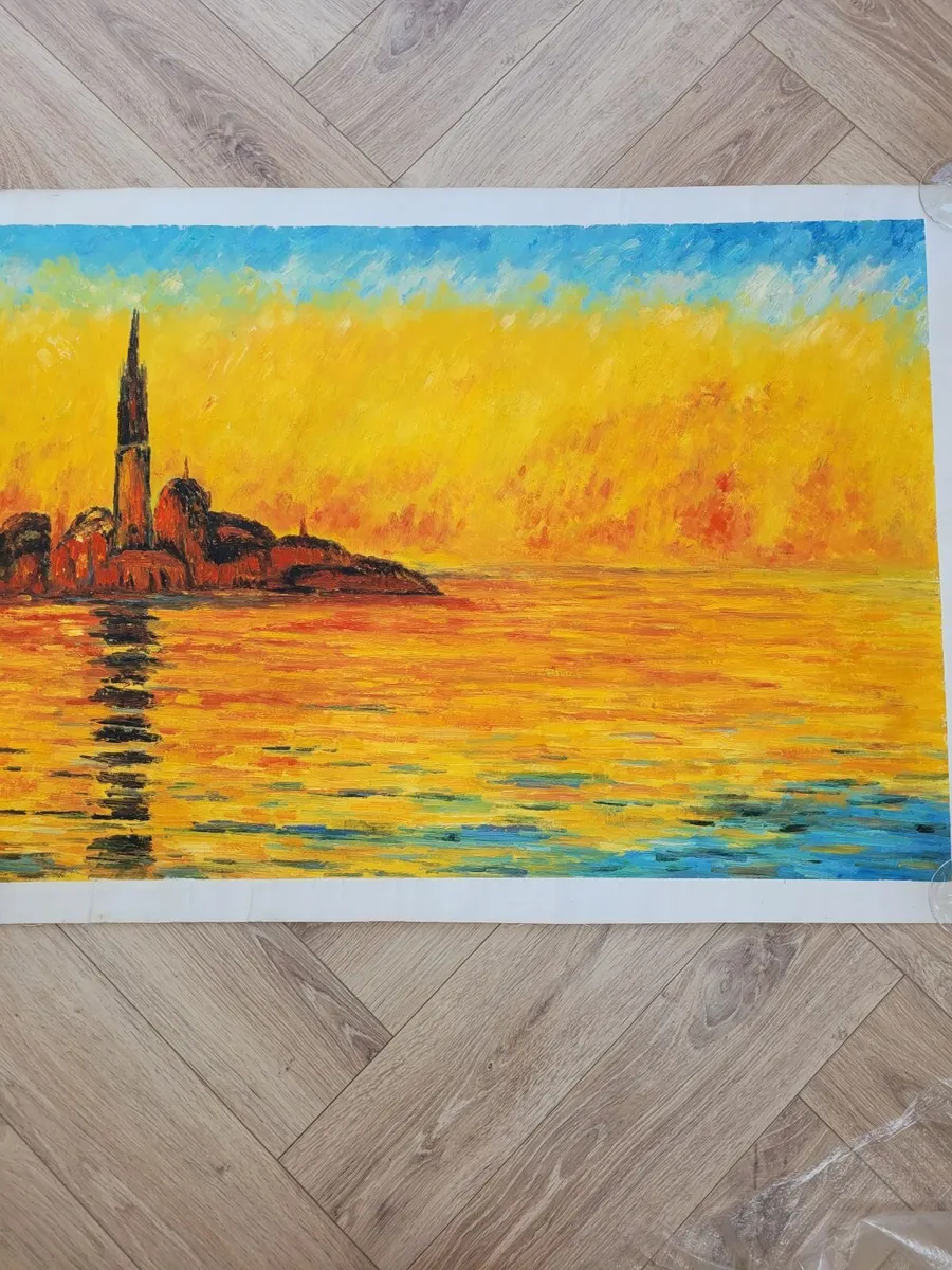 Monet Art Canvas. Venice Twlight. Copy - Image 4
