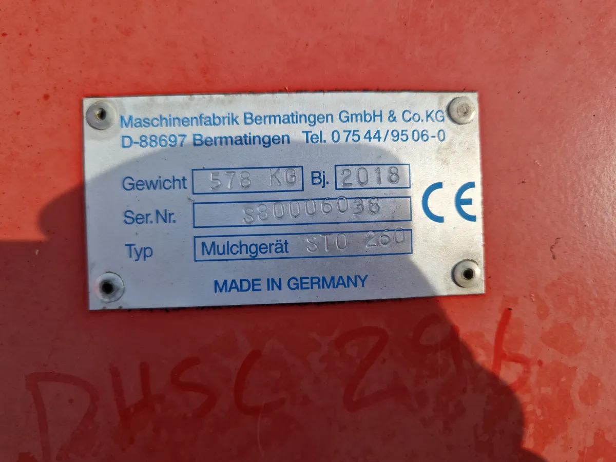 Humus STO 260 finishing mower - Image 4