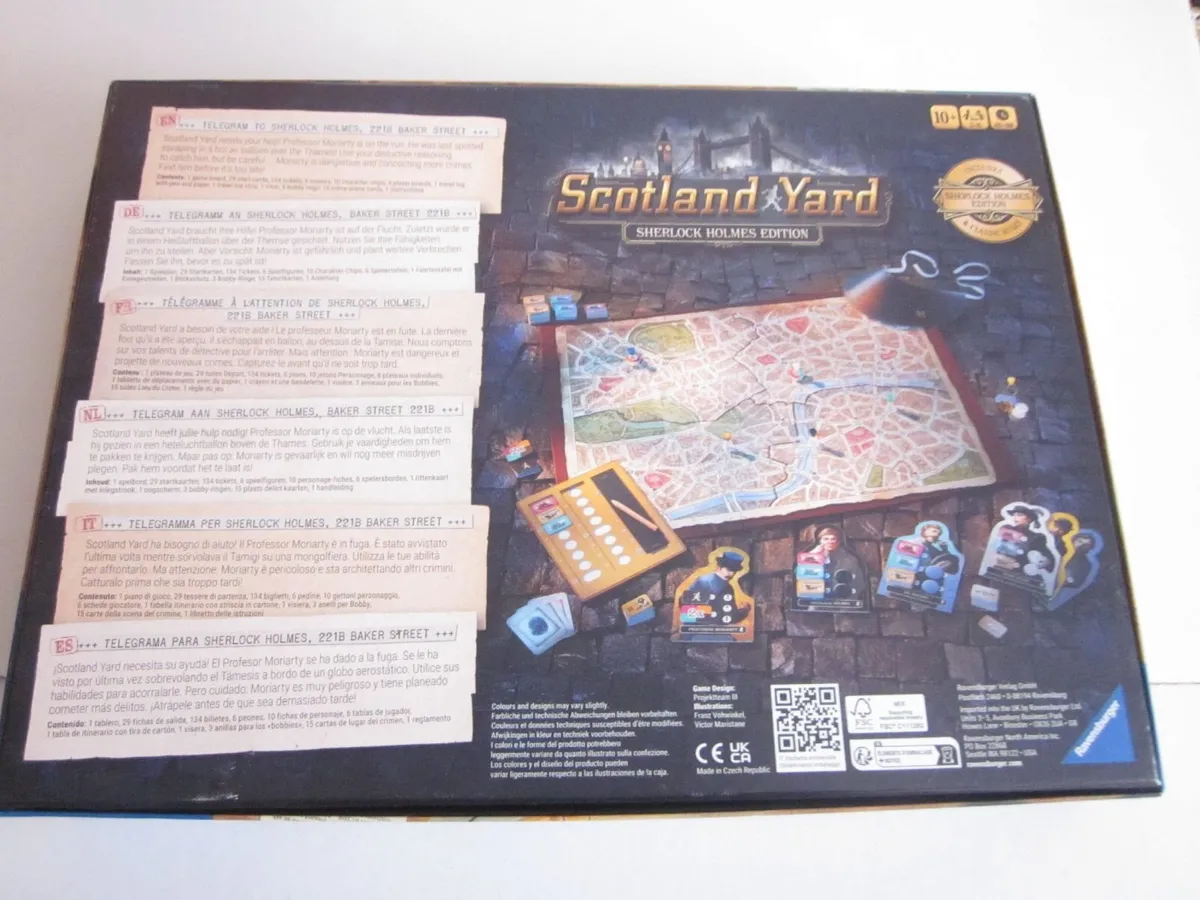Scotland Yard Sherlock Homes Edition Board Game - Image 3
