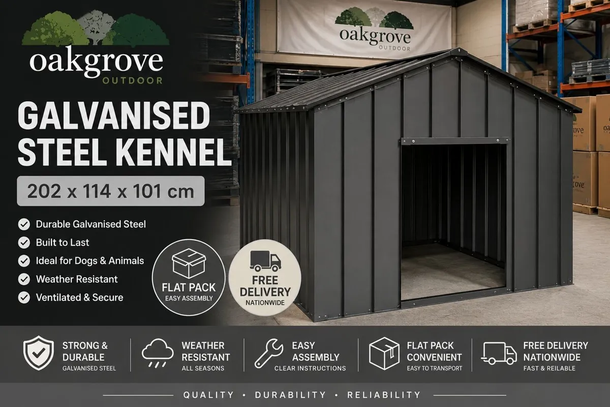 Steel Dog Kennel Free delivery - Image 2