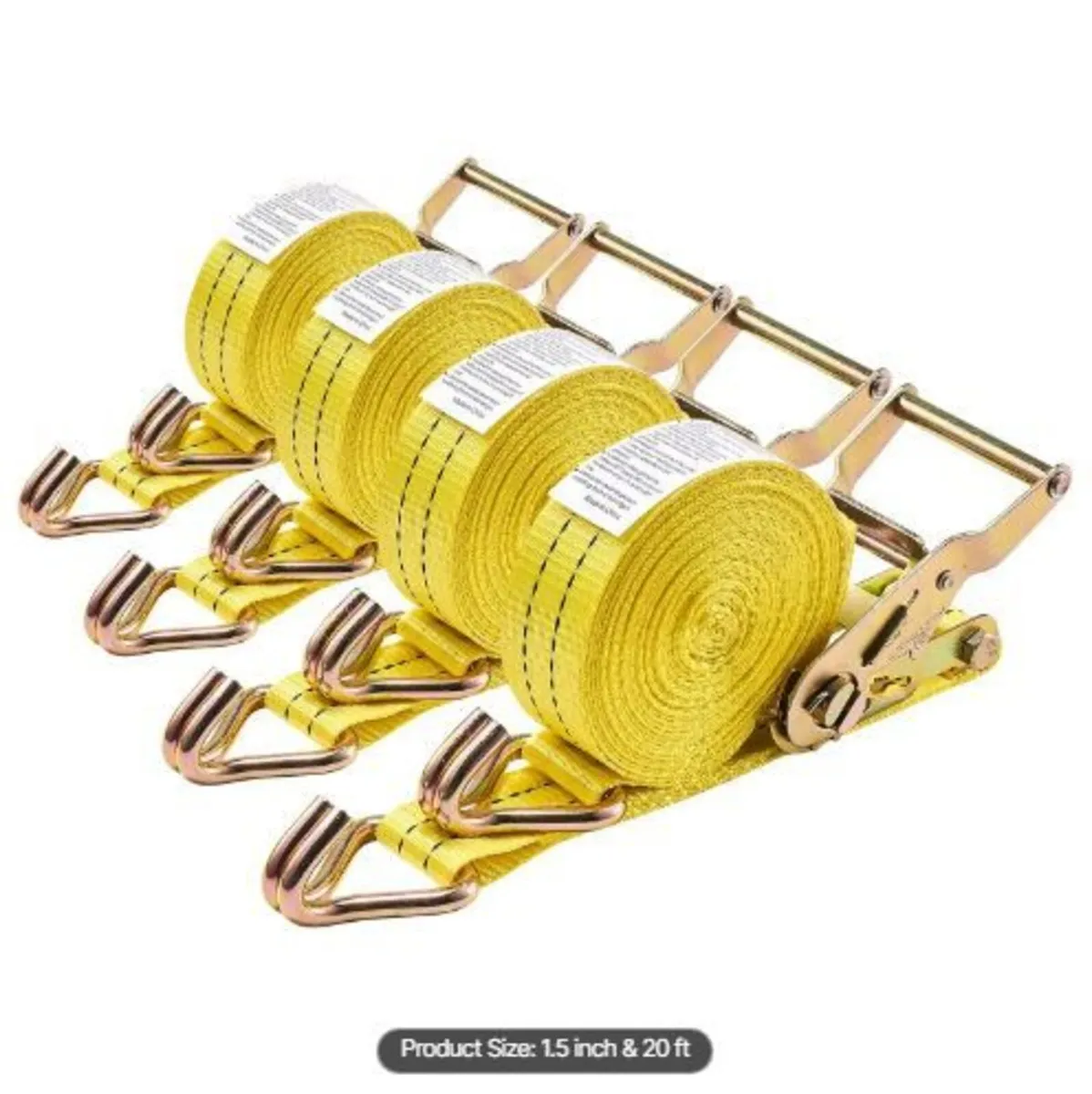 Ratchet Straps, 38.1 mm x 6.1 m - Image 1