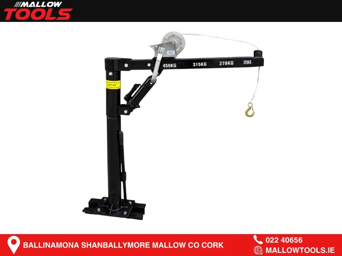 1000lbs Swivel Pick Up Crane with Winch (450kg)