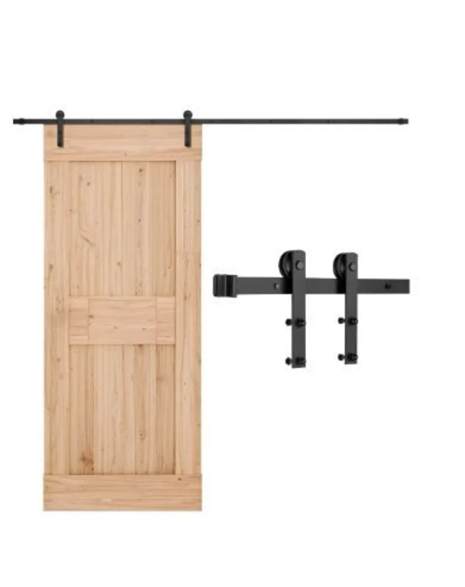 10FT Sliding Barn Door Hardware Kit - Image 1