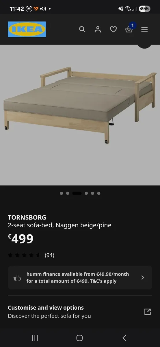 Ikea couch bed - Image 3