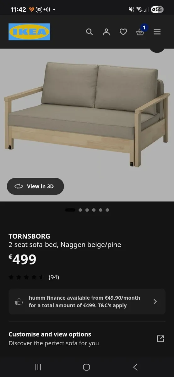 Ikea couch bed - Image 4