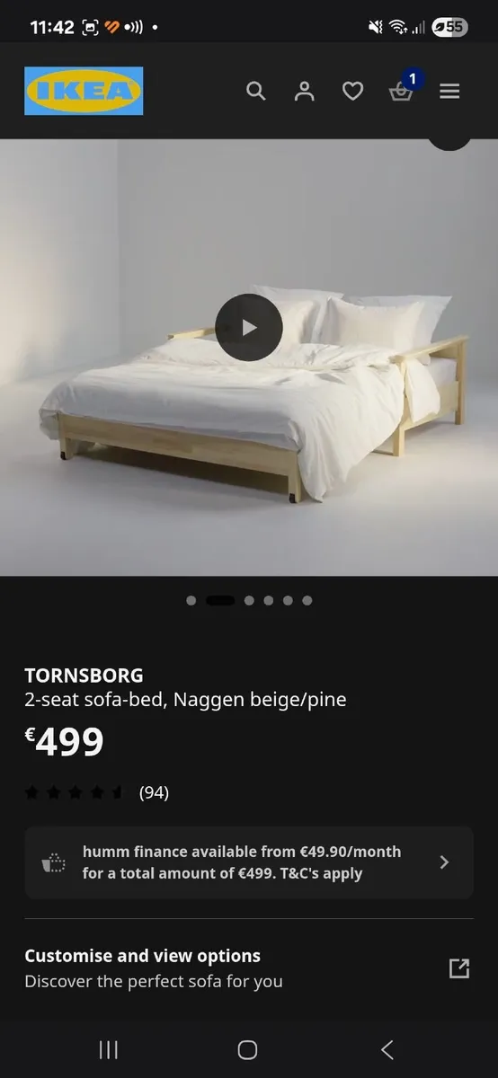 Ikea couch bed - Image 2