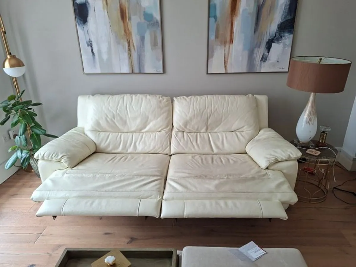 Sofa Leather Recliner with USB Charger - Image 2