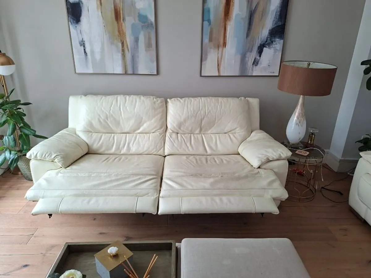 Sofa Leather Recliner with USB Charger - Image 3