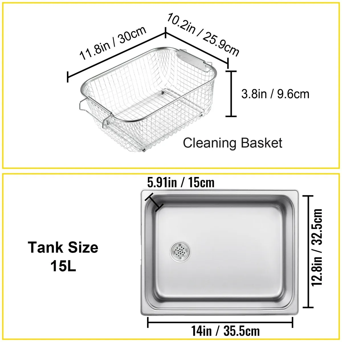 15L Ultrasonic Cleaner Digital With Heat And Timer - Image 3