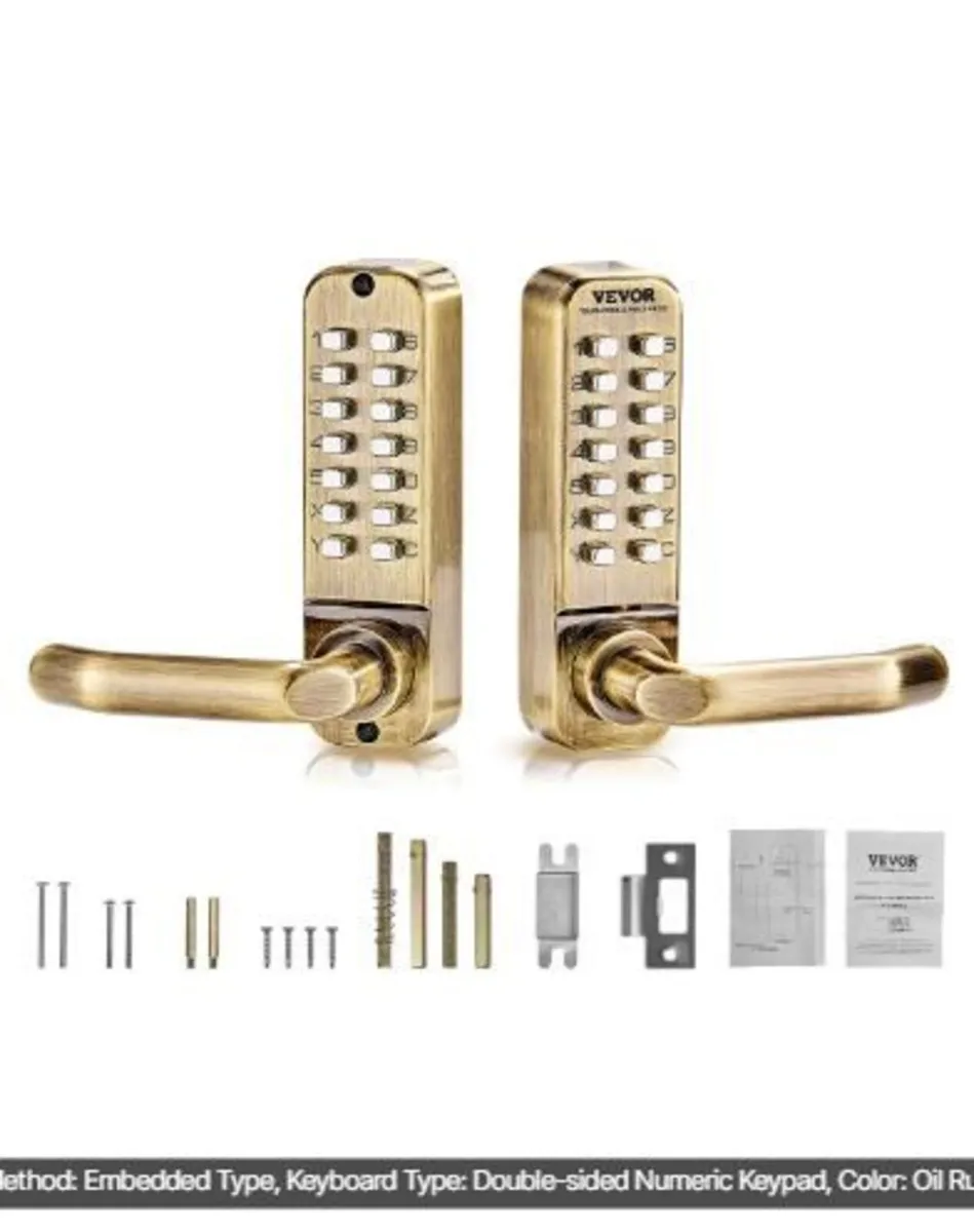 Mechanical Keyless Entry Door Lock, 14 Key - Image 1