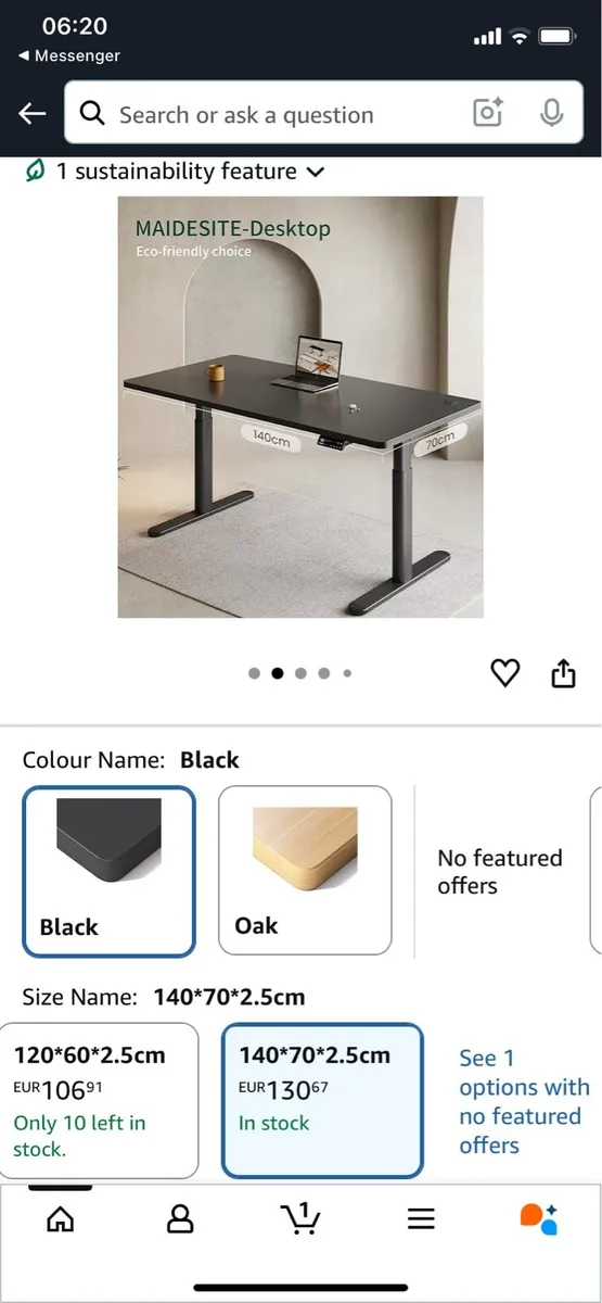 Electric height adjustable work desk - Image 4
