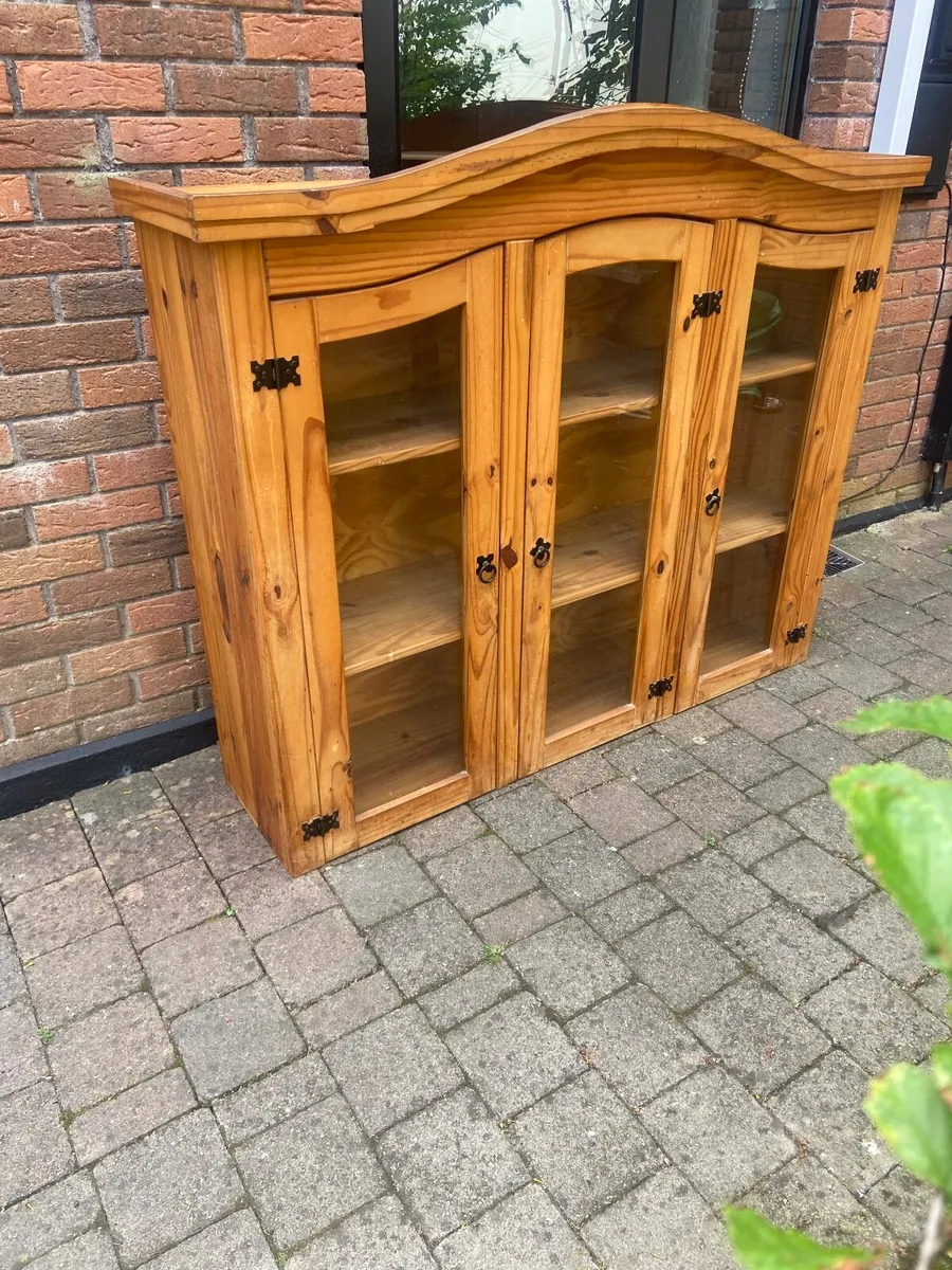 Mexican pine wall cabinet - Image 2