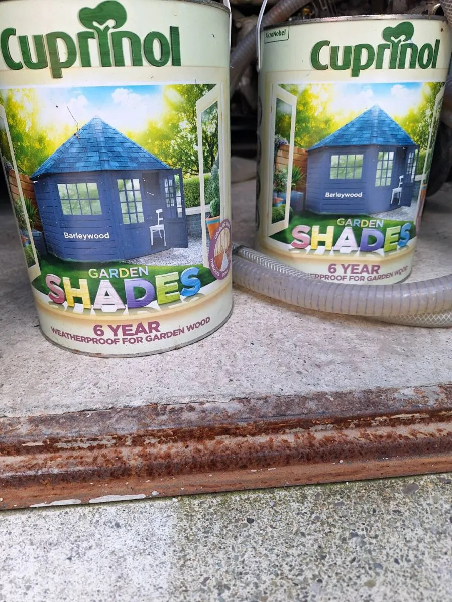 2 5ltrs of barleywood paint - Image 1