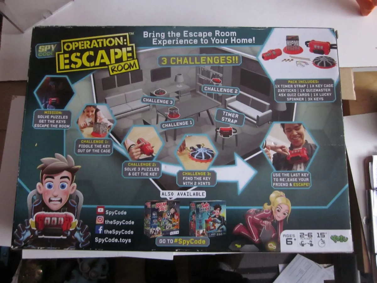 Operation Escape Room Board Game New - Image 4